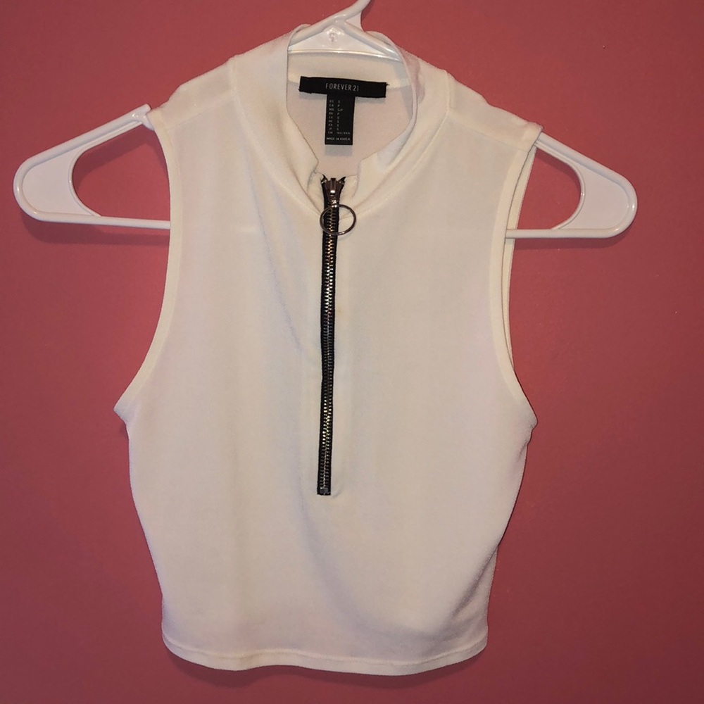 Cute white crop top